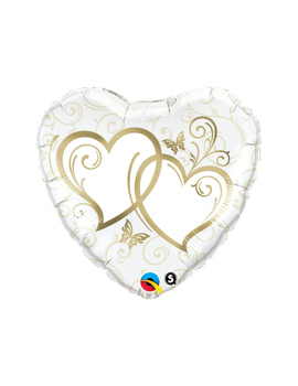 15668 FOLIJSKI BALON SRCE ZLATNI 45 cm