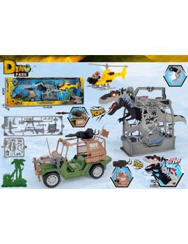MKX020990 SET SCENA S DINOSAURIMA S IC SVJETLOM 73x26cm /