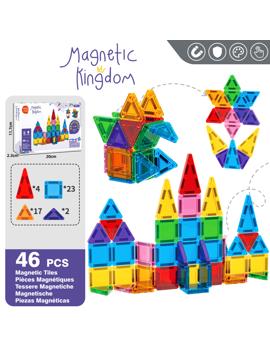 MKX910820 Magnetne pločice – set od 46 kom., u boji s prozorima 20x11x2 cm "