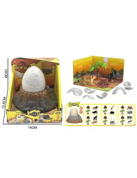 MKX564455 DINOSAUROVO JAJE SA SVJETLOSNIM IC-om 14x13x13cm "