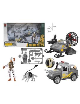 MKQ689886 Vojni set s vojnim vozilom 40x12x21cm*