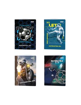 30693 MATEMATIKA 3,4 PREMIUM 80 g 52 L, MUŠKI MOTIVI
